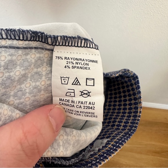 Margaret M Slimming Pant‎ Blue Straight Mid Rise Women’s Sz Medium - Picture 5 of 5